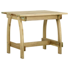 vidaXL impregnált fenyőfa kerti asztal 110 x 74 x 75 cm kerti bútor