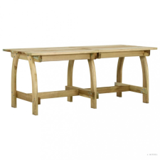 vidaXL Impregnált fenyőfa kerti asztal 220 x 74 x 75 cm kerti bútor