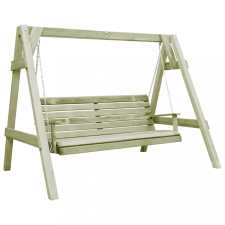 vidaXL Impregnált fenyőfa kerti hintapad 205 x 150 x 157 cm hintaágy