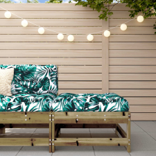 vidaXL impregnált fenyőfa kerti lábzsámoly párnával kerti bútor