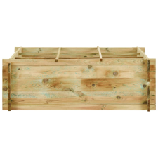 vidaXL impregnált fenyőfa kerti magasított zöldségágy 120x120x40 cm (43346) kerti tárolás