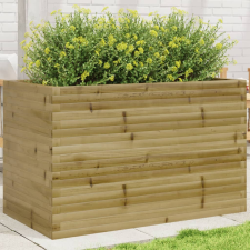 vidaXL impregnált fenyőfa kerti virágláda 110 x 60 x 68,5 cm kerti tárolás