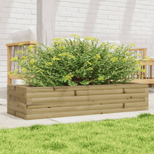 vidaXL impregnált fenyőfa kerti virágláda 110x40x23 cm kerti tárolás
