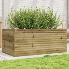 vidaXL impregnált fenyőfa kerti virágláda 110x60x45,5 cm kerti tárolás