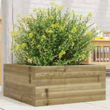 vidaXL Impregnált fenyőfa kerti virágláda 50x50x23 cm kerti tárolás