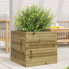 vidaXL Impregnált fenyőfa kerti virágláda 50x50x45,5 cm kerti tárolás