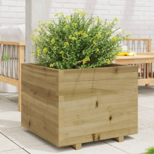 vidaXL impregnált fenyőfa kerti virágláda 60 x 60 x 49,5 cm kerti tárolás
