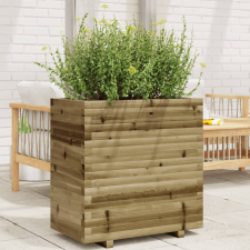 vidaXL impregnált fenyőfa kerti virágláda 70x40x72 cm kerti tárolás