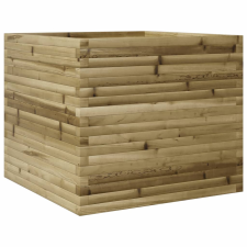 vidaXL impregnált fenyőfa kerti virágláda 80 x 80 x 68,5 cm kerti tárolás