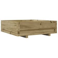 vidaXL impregnált fenyőfa kerti virágláda 80x80x26,5 cm kerti tárolás