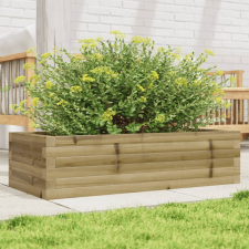 vidaXL impregnált fenyőfa kerti virágláda 90 x 40 x 23 cm kerti tárolás
