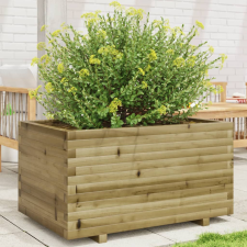 vidaXL impregnált fenyőfa kerti virágláda 90 x 60 x 49,5 cm kerti tárolás