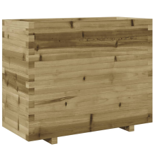 vidaXL impregnált fenyőfa kerti virágláda 90x40x72,5 cm kerti tárolás