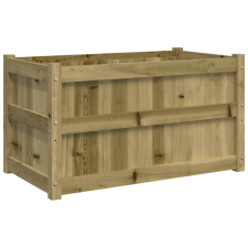 vidaXL impregnált fenyőfa kerti virágláda 90x50x50 cm (837467) kerti tárolás