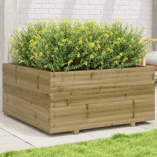 vidaXL impregnált fenyőfa kerti virágtartó 100 x 100 x 49,5 cm kerti tárolás