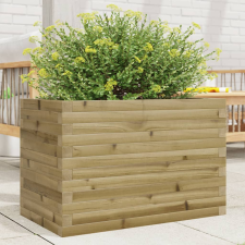 vidaXL impregnált fenyőfa kerti virágtartó 70x40x46 cm kerti tárolás
