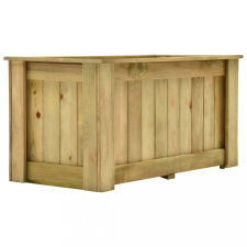 vidaXL Impregnált fenyőfa magaságyás 100 x 50 x 50 cm kerti tárolás