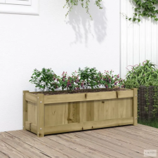 vidaXL Impregnált fenyőfa virágláda 90x31x31 cm kerti tárolás