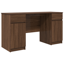 vidaXL Íróasztal Barna Tölgy 140x49x76 cm Műanyag fa (3328513) íróasztal