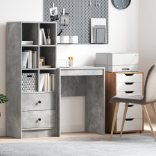 vidaXL Íróasztal Beton szürke Forgácslap 60 x 40 x 76 cm Íróasztal íróasztal