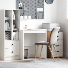 vidaXL Íróasztal Fehér Műszaki Fa 70 x 50 x 76 cm Íróasztal íróasztal