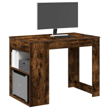 vidaXL íróasztal fiókkal és polccal füstölt tölgy 102x62x77,5 cm íróasztal