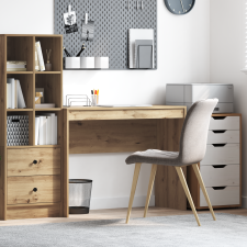 vidaXL Íróasztal Kézműves tölgy Szerelt fa 100 x 40 x 76 cm Íróasztal íróasztal