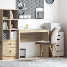 vidaXL Íróasztal Sonoma tölgy Mérnöki faforgács 90 x 40 x 76 cm íróasztal