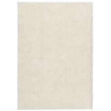 vidaXL ISTAN krémszínű hosszú szálú fényes szőnyeg 120 x 170 cm (375664) lakástextília
