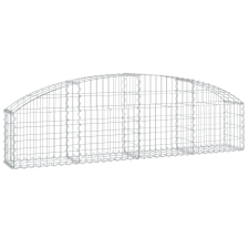 vidaXL íves horganyzott vas gabion kosár 200x30x40/60 cm (153462) kerti tárolás