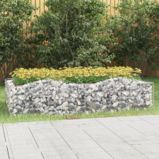 vidaXL íves horganyzott vas gabion magaságyás 200x100x50 cm kerti tárolás