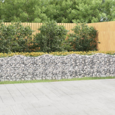 vidaXL íves horganyzott vas gabion magaságyás 800 x 50 x 100 cm kerti dekoráció