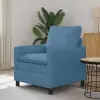 vidaXL Kanapé Kék 76 x 81 x 87,5 cm Szövet