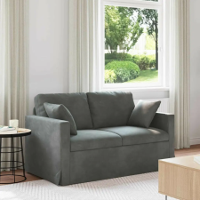 vidaXL Kanapé Sötétszürke 138 x 78 x 80 cm Bársony bútor