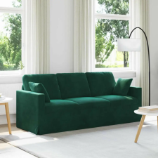 vidaXL Kanapé Sötétzöld 198 x 78 x 80 cm Bársony bútor
