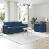vidaXL Kanapé Szett 2 pcs Kék 196 x 82 x 85 cm Szövet