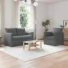 vidaXL Kanapé Szett 2 pcs Sötétszürke 136 x 82 x 85 cm Szövet