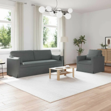 vidaXL Kanapé Szett 2 pcs Sötétszürke 198 x 78 x 80 cm szövet bútor