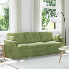 vidaXL Kanapé Világos zöld 228 x 78 x 80 cm Bársony bútor