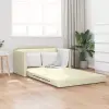  vidaXL Kanapéágy 110cm Krém Mübőr