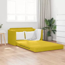  vidaXL Kanapéágy 110cm Napraforgó sárga Bársony bútor