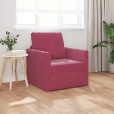  vidaXL Kanapéágy 60cm Bordó Bársony bútor
