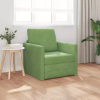  vidaXL Kanapéágy 60cm Világos zöld Bársony