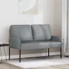 vidaXL Kanapék párnával 110cm Világosszürke Furnér