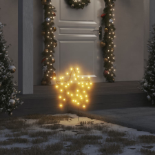 vidaXL karácsonyi csillag fénydekoráció 3 cövekkel 50 LED 29 cm karácsonyfa izzósor