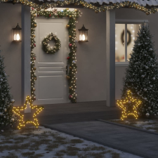 vidaXL karácsonyi csillag fénydekoráció cövekekkel 80 LED 60 cm karácsonyfa izzósor