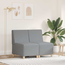 vidaXL Karfa Nélküli Modularis Kanapé Egység 2 pcs Világosszürke bútor