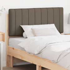 vidaXL Kárpitozott fejtámla Barna és taupe 100 cm Tömör fenyőfa ágy és ágykellék