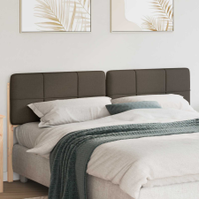 vidaXL Kárpitozott fejtámla Barna és taupe 180 cm Tömör fenyőfa ágy és ágykellék