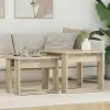  vidaXL Kávasztal Szett 2 pcs Sonoma tölgy Faanyag